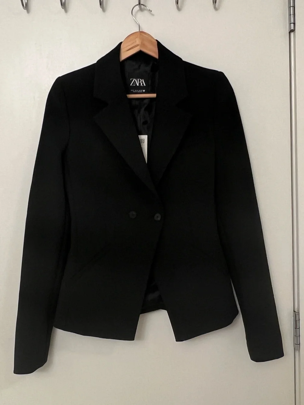 Zara Structured Blazer – Black, Size Small, NWT - Picture 4 of 5